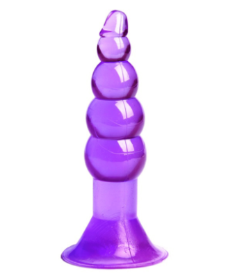 Plug Anal Ventouse Boules Jelly 11 cm Pocket Pleasure 1 dosette lubrifiant